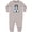 AC-Heather Grey, variant on Inktastic B/w Parti Doodle Dog Baby Fleece Romper