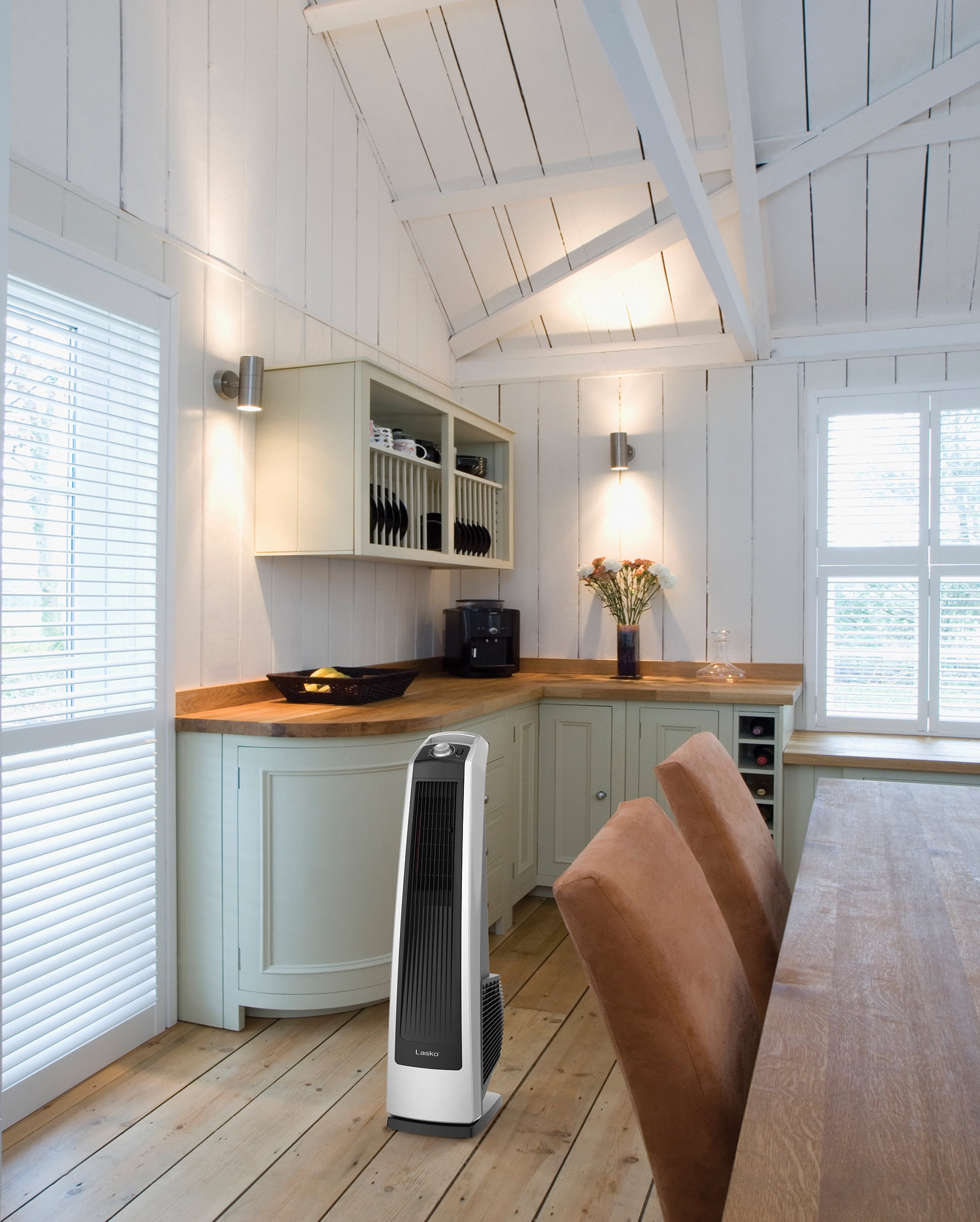 Lasko Oscillating High Velocity Tower Fan with 3 Speeds, U35105, Gray/Black  - Walmart.com