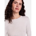 thumbnail image 5 of Scenario Women's and Women's Plus Rib Tee with Long Sleeves, Sizes XS-4X, 5 of 6