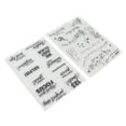 thumbnail image 1 of Rubber , TPR Material Washable Reusable Transparent  2 Pcs  For Greeting Cards For Photo Albums For Diaries, 1 of 8