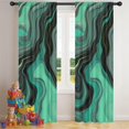 thumbnail image 5 of Blackout Kids Curtains,Green Gray Yellow Marble Pattern Childrens Insulated Curtains Set Of 2,Bedroom Essentials,Toddler Room Decor 42"x84", 5 of 5