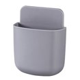 thumbnail image 1 of pitrice 1PC Wall Mounted Storage Box Remote Control Storage Organizer Case For Air Conditioner TV Mobile Phone Plug Holder Stand Rack A gray 1Set, 1 of 6