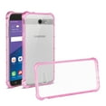 thumbnail image 2 of Reiko brand for Galaxy J7 V (2017) Clear Bumper Case With Air Cushion Protection In Clear Hot Pink, 2 of 4