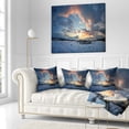 thumbnail image 3 of Designart Dark Winter Sky - Landscape Photography Throw Pillow - 18x18, 3 of 5