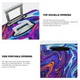 thumbnail image 3 of Pofeuu Swirl Print Blue Purple Print Luggage Suitcase Cover Protector Luggage Washable Covers Aesthetic for 18/24/28/32 inch Luggage（No luggage included）-Large, 3 of 7