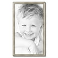 thumbnail image 2 of ArtToFrames 19" x 33" Antique Silver Panel Picture Frame, 19x33 inch Silver Wood Poster Frame (WOM-4760), 2 of 7