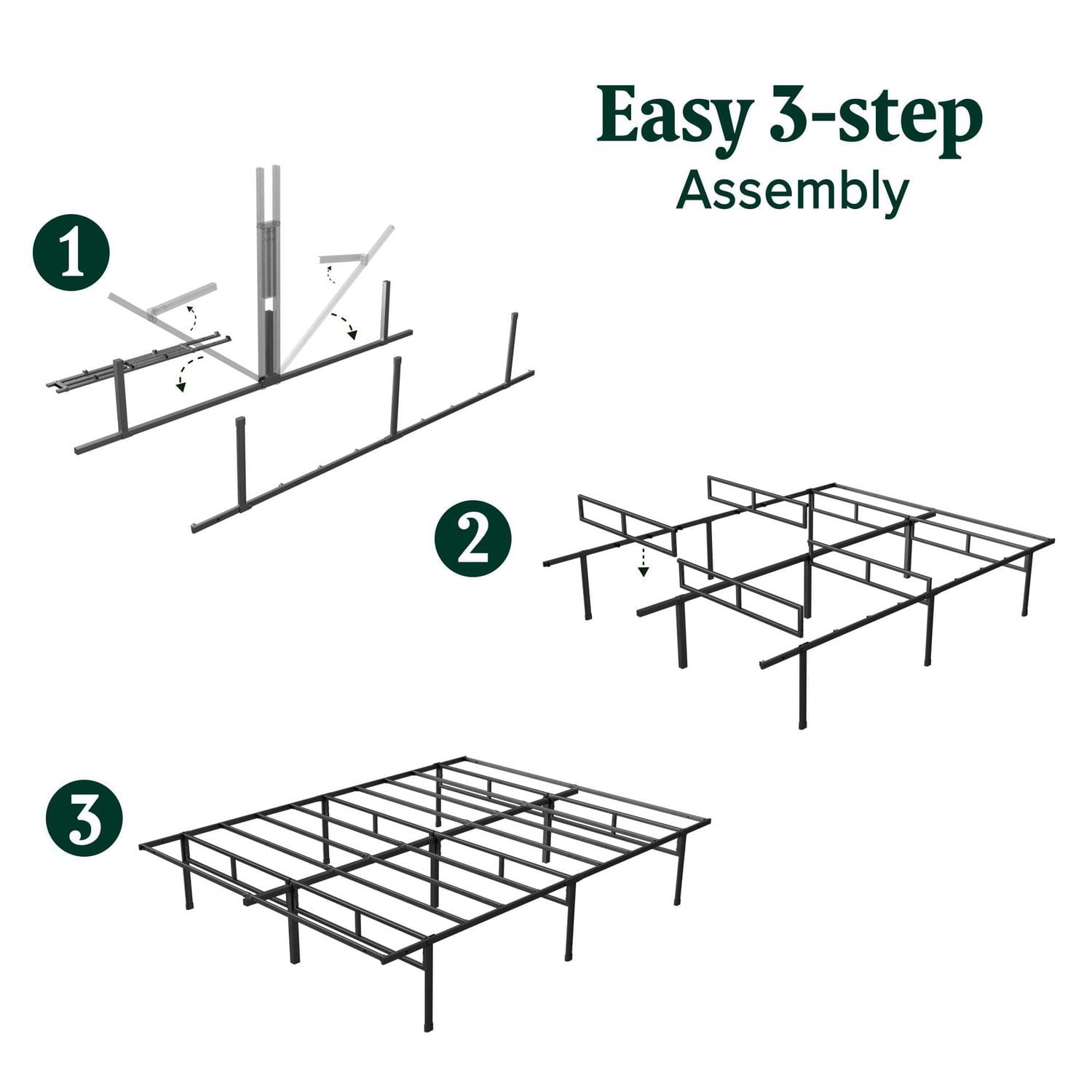 Zinus Justin 14 inch SmartBase® Mattress Foundation Bed Frame