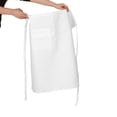 thumbnail image 4 of WEUVEB White Polyester Chef Waist Apron with Adjustable Strap and Handy Pocket, Ideal for Cooking, Baking, Restaurant, and Home Kitchen Use, 4 of 8