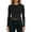 A-Black220, variant on Bibifish Womens Cropped T-Shirt Long Sleeve Slim Fitted Tee Stretchy Soft Crew Neck Layering Top Fall Undershirt