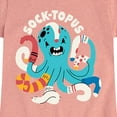 thumbnail image 3 of Instant Message - Socktopus - Toddler & Youth Girls Short Sleeve Graphic T-Shirt, 3 of 6