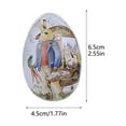 thumbnail image 3 of Hbdhejl Décoration de Pâques Lapin de Pâques Boîte en Métal Colorée Oeuf Décoratif en Bonbon, 3 of 5