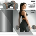 thumbnail image 2 of 1 Pair Rubber Dumbbell Barbell Weights 1.5kg / 2kg / 3kg / 5kg For Home Neoprene Coated Weights, 2 of 8