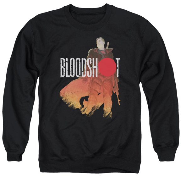 Bloodshot Taking Aim Adult Crewneck Sweatshirt Black