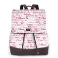 thumbnail image 1 of Easygdp Breast Cancer Ribbons Awareness Mochila de Cuero para Mujeres, Bolso de Hombro, Bolsos de Mano de Moda para Trabajo y Viajes, 1 of 4