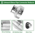 thumbnail image 4 of Unique Bargains 3inch OD to 5inch OD Mandrel Exhaust Bend Elbow Concentric Reducer Pipe Adapter, 4 of 7