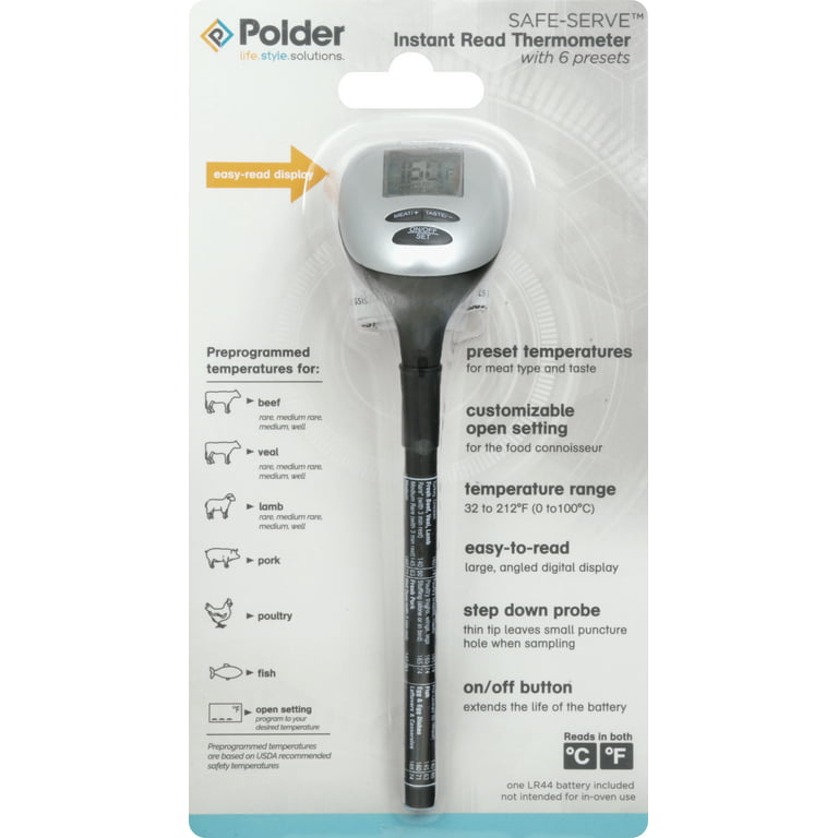 Polder Instant Read Thermometer 