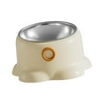 thumbnail image 4 of Almencla Bol d'Alimentation Incliné pour Chat Arrosage Ergonomique Plat d'Alimentation pour Chaton Chiot Animaux Vanille Brun, 4 of 7
