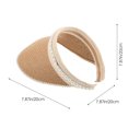 thumbnail image 2 of IFANLANDOR Visor Hat Women Sun Visor Hat Multi Color Breathable Roll Up Design For Outdoor Activities 1Pcs, 2 of 5
