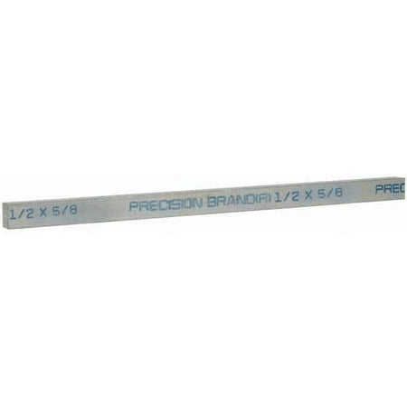 12" Long x 5/8" High x 1/2" Wide, Zinc-Plated Key Stock