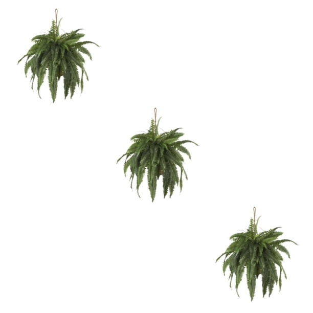 Injueey Plantas artificiales colgantes Fácil de limpiar Decoración para colgar en la pared Durabilidad duradera Planta colgante verde 6 Type1 NO1