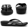 thumbnail image 3 of Comfortable Walking Flip Flops for Womens, Orthopedic Walking Sandals with Arch Support, Flat Feet Pain Relief Sandals for Beach, Summer, Pool, 3 of 5