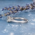 thumbnail image 3 of Elise Jewel 14K White Gold Plated Ring - Brilliant 1.9 Ct Round Cut Diamond Ring - Engagement Wedding Trilogy Ring for Women's - 3 Stone Diamond Rings for Women's - Engagement Wedding Rings, 3 of 4