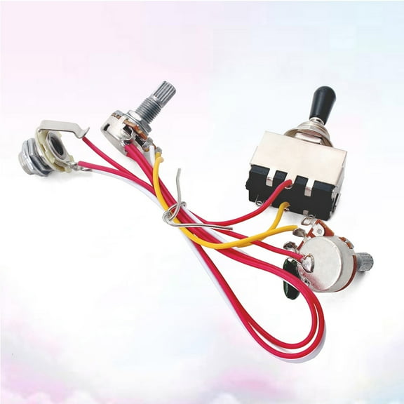 OULII Guitar Volume Tone Pot Electric Guitar Kit Multi 1 Set 1.9x1.7x0.5in