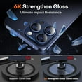 thumbnail image 3 of 2Pcs Tempered Glass Camera Lens Protector Cover for iPhone 15 Pro Max 14 Plus 13 Mini 15Pro 14Pro 13Pro Protection Blue Titanium (Gold,For iPhone 15Pro Max), 3 of 7