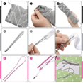 thumbnail image 2 of 6 Pieces Sewing Loop Kit, Loop Turner Hook Flexible Drawstring Threader Metal Tweezers Long Loop Tu, 2 of 5
