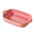 thumbnail image 1 of Colorful Ceramic Double-Handled Pan Oven Microwave Dishwasher Safe Steak Baked Rice Breakfast, 1 of 9