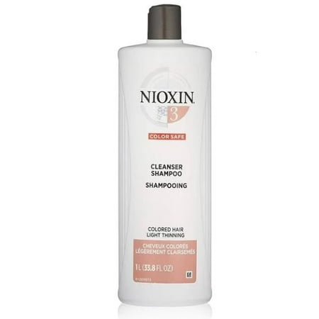 - Nioxin System 3 Cleanser For Fine Chemically Enhanced Hair - 33.8 oz Cleanser