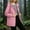 Pink, variant on Women's Waterproof Rain Jacket Lightweight Raincoat Hooded Hiking Jacket Softshell Windbreaker S-5XL Yellow