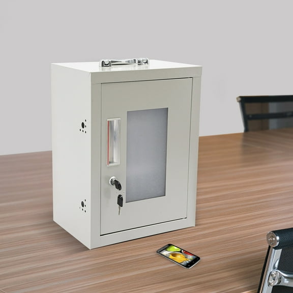 Modern 24-Slot Cell Phones Storage Cabinet 3-Tier Lockable Steel Box For Cell Phone Storage