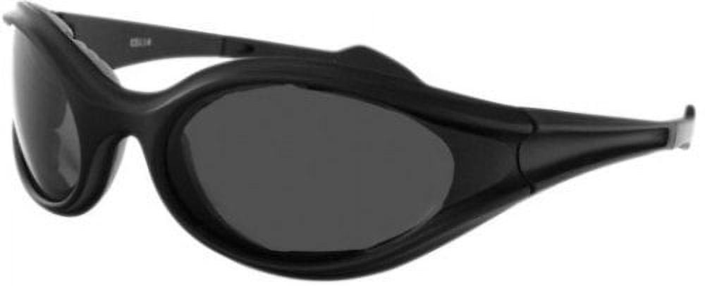 Bobster Wrap Styling Unisex Sunglasses, Black