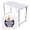 White,Rectangular,4 ft, variant on 8ft Folding Table - Heavy Duty Portable Plastic Table w/Handle & Lock