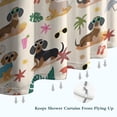 thumbnail image 6 of Dachshunds on the Beach Shower Curtain 72"x72" ,Bathroom Decorative Shower Curtains Set with 12 Hooks,Modern Waterproof Washable Shower Curtain, 6 of 6