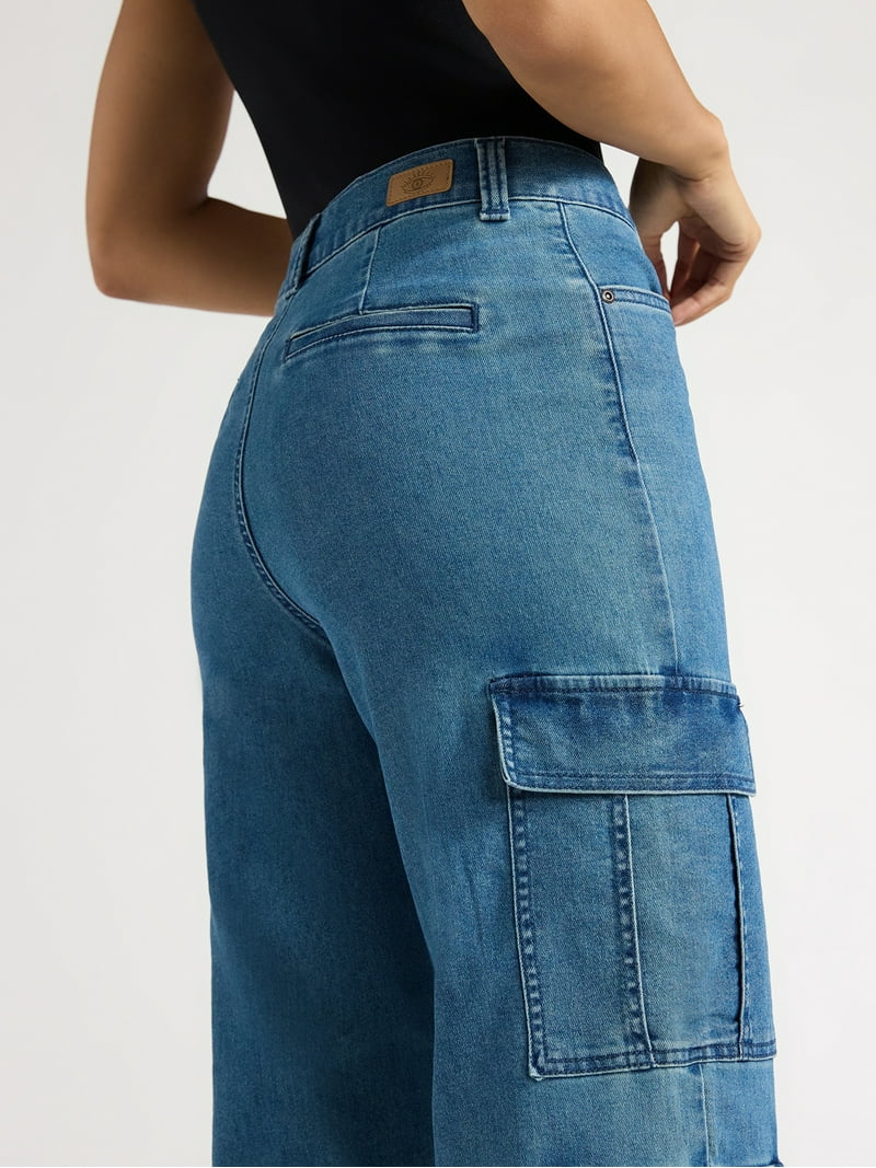 Sofia Jeans by Sofia Vergara Women's Diana Cargo Pants, Relaxed