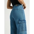 thumbnail image 4 of Sofia Jeans Women's Relaxed Straight Super High Rise Cargo Pants, 32.5" Inseam, Sizes 0-20, 4 of 4