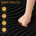 thumbnail image 4 of 67" Corduroy Boneless Chaise Sofa Couch for Living Room, Wide Armrest Lounge Chair, Indoor Oversized Sleeper Sofa Bed, No Assembly Required, Black, 4 of 9