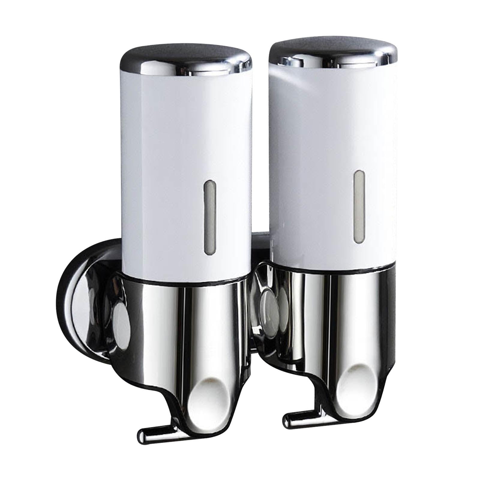 Lunxisen 1 Pcs Wall Mounted Shower Gel Dispenser Hands Free Soap Pump for Bathroom Kitchen Hotel Commercial Use Automatic Liquid Soap Dispenser