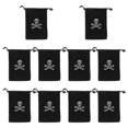 thumbnail image 1 of 10Pcs Pirate Gold Coin Pouch Halloween Gift Candy Bag Gift Pouch Storage Bag, 1 of 8
