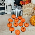 thumbnail image 6 of 12 Pieces Fake Pumpkins Model Halloween Foam Props for Halloween Home Autumn S Yellow, 6 of 8