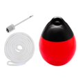 thumbnail image 5 of Boat Ball Anchor Buoy Float Inflatable Dock Edge 10x12 inch Protector Marine Mooring Buoy Swim Buoy for Fishing Sailboats Accessories Red with White Rope, 5 of 8