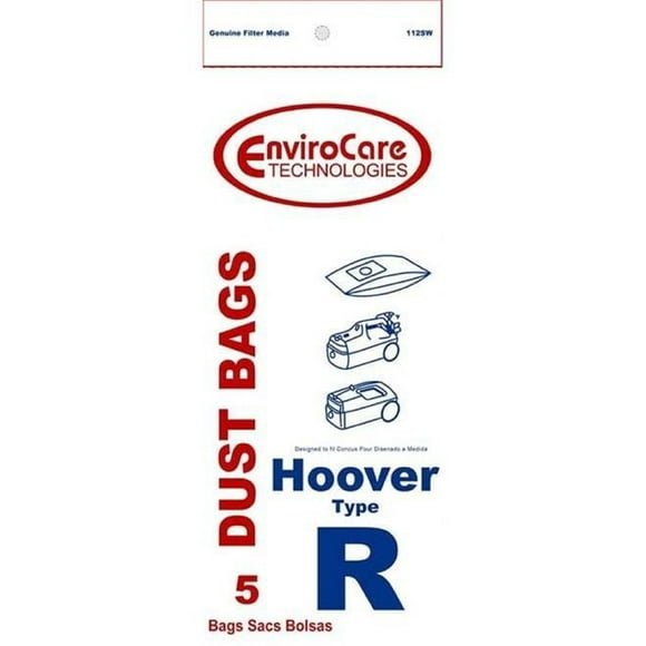 Hoover Sprint & Tempo Canister Type R Paper Bags 5 Pk Part - 112SW