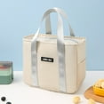 thumbnail image 1 of Insulated Lunch Tote Bag Reusable Thermal Food With Secure Side Pocket And Comfortable Handles For Daily Commute, 1 of 3