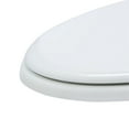 thumbnail image 2 of Glacier Bay Elongated White Molded Wood Toilet Seat, 2 of 10