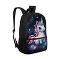 thumbnail image 2 of Uorisanigo Galaxy Alicorn School Backpack for Boys Girls Large Capacity Schoolbag Holiday Travel Bookbad Outdoor Daypack for 5-13 Year with Water Bottle Pockets, 2 of 6