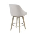 thumbnail image 3 of Madison Park Pearce 25.75" Fabric and Solid Wood Counter Stool in Gray, 3 of 8