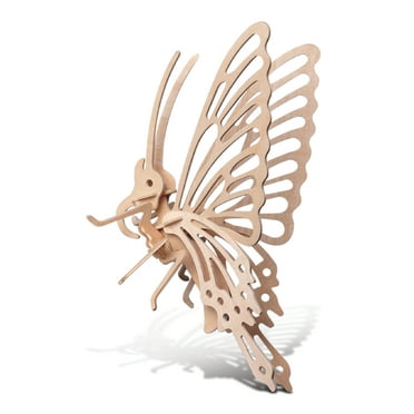 3D 16-Piece Jigsaw Puzzle, 9" x 5" x 8.75", Butterfly