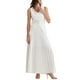 thumbnail image 4 of INSPIRE CHIC Conjunto de 2 Piezas de Vestido Sin Mangas de Verano con Escote en V y Falda Plisada Maxi M Blanca, 4 of 6